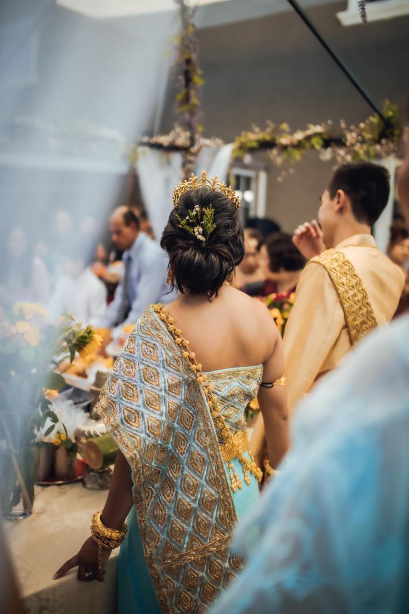 Cambodian Wedding, Hair 